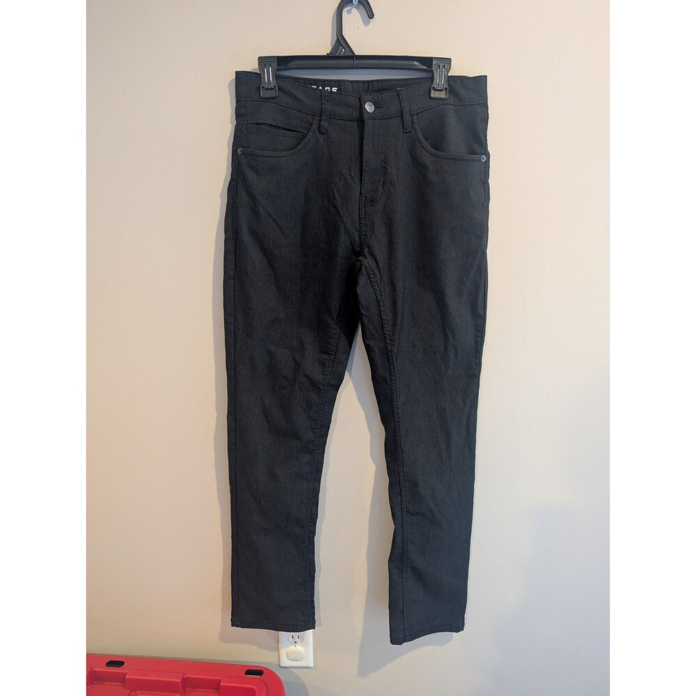 IZOD 32x32 Advantage Performance Pants Mens Black Straight Stretch Office